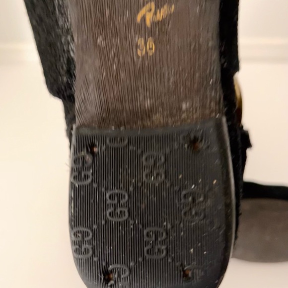 Black Shimmer Dance boots , some luxury markings says something but unsure - Picture 7 of 8